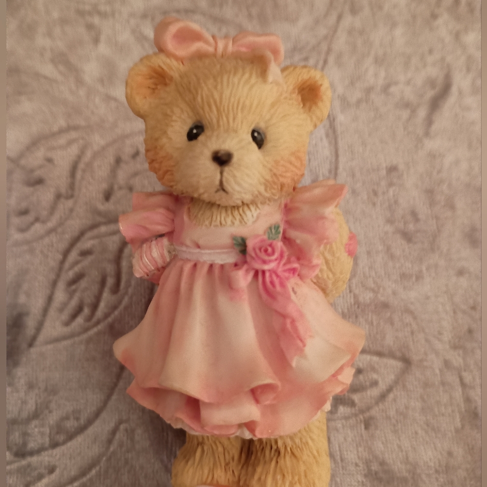 RARE Vintage 1993 Precious Moments "Child of Love" Girl Sister Bear Figurine